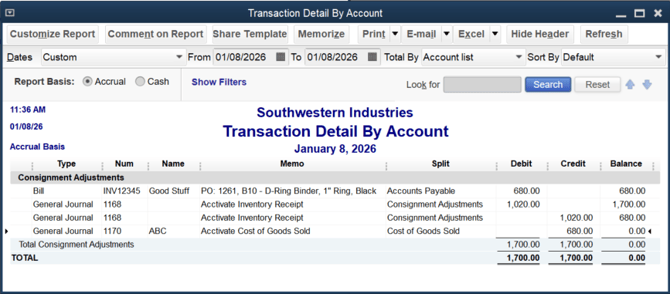 CongsignmentAdjustmentGLEntry