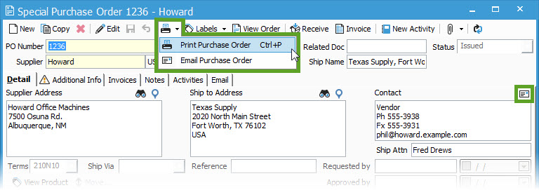 Email-Purchase-Order