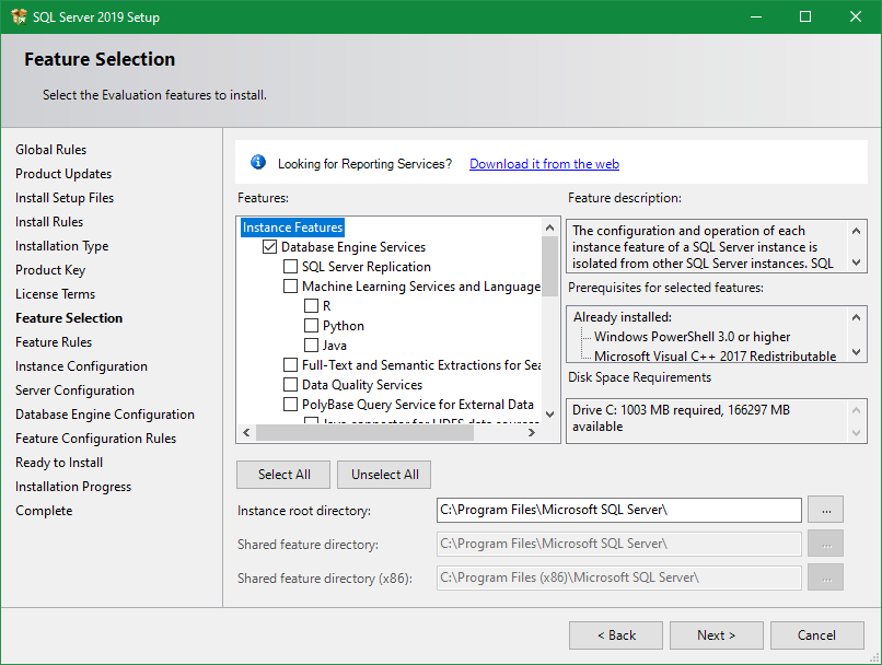 Setting up a SQL Standard instance for Acctivate
