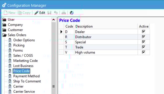 PriceCodeConfig