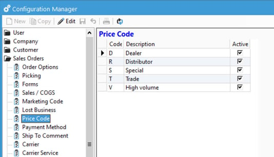 PriceCodeConfig