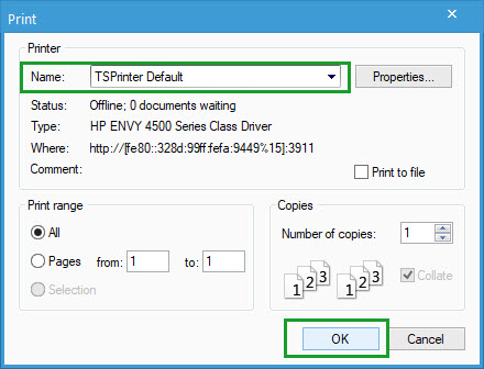 Printing labels on RightNetworks.