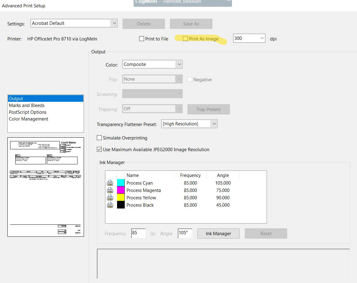 Why is my report printing random characters 