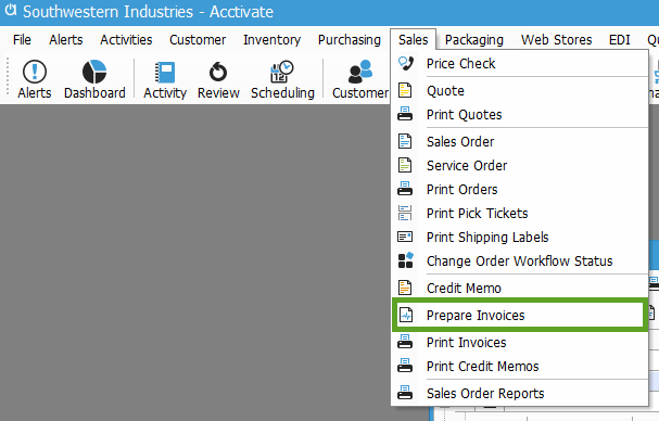 PrepareInvoices
