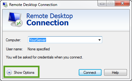 RemoteDesktopShowOptions